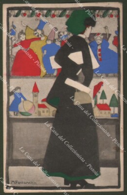 FRIEDMANN - GET MITZI. A retro H.Ch.Vienne H. Christ no. 180. 1914 postcard