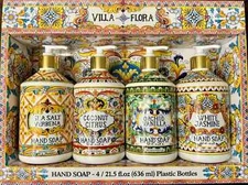 Home and Body Company Hand Soap Villa Flora Collection 21.5 oz 4 Pack