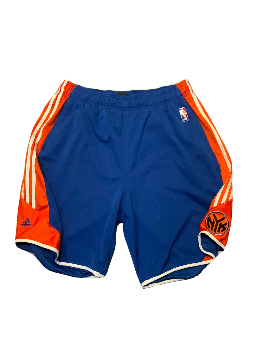 Adidas New York Knicks Sewn Swingman Game NBA Basketball Shorts Sz