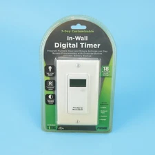 Prime Wire and Cable TNDIW07D InWall Countdown Digital Timer 18 Settings 
