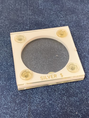 Capital Plastics Silver Dollar Coin Holder 2x2 White M48