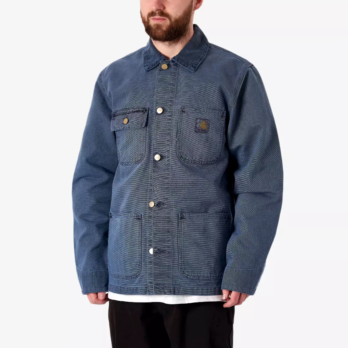 Carhartt michigan top chore coat blue