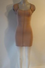 NWOT Womens Pretty Little Thing Pink Ribbed Bodycon Dress 2*