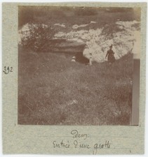 Orival (Seine-Maritime). Cave Entrance. Print Circa 1900.