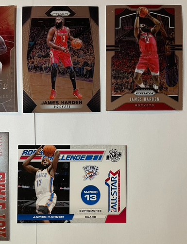 (6) James Harden Card Lot: Starburst, Prizm, Rookie Callange, Select 1st Year - Picture 3 of 3