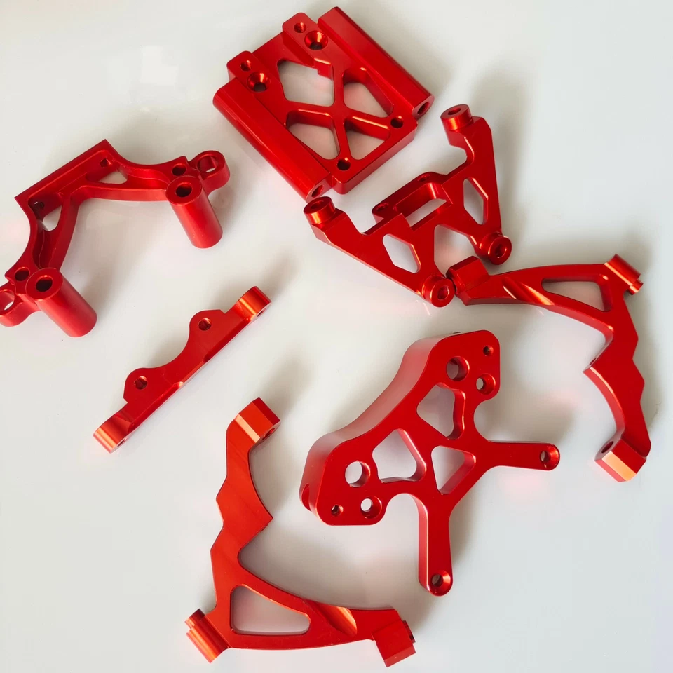 Aluminum Front Shock Towers Support Brace Bulkhead for HPI Baja 5B 5T 5SC Rovan - Image 4 of 4