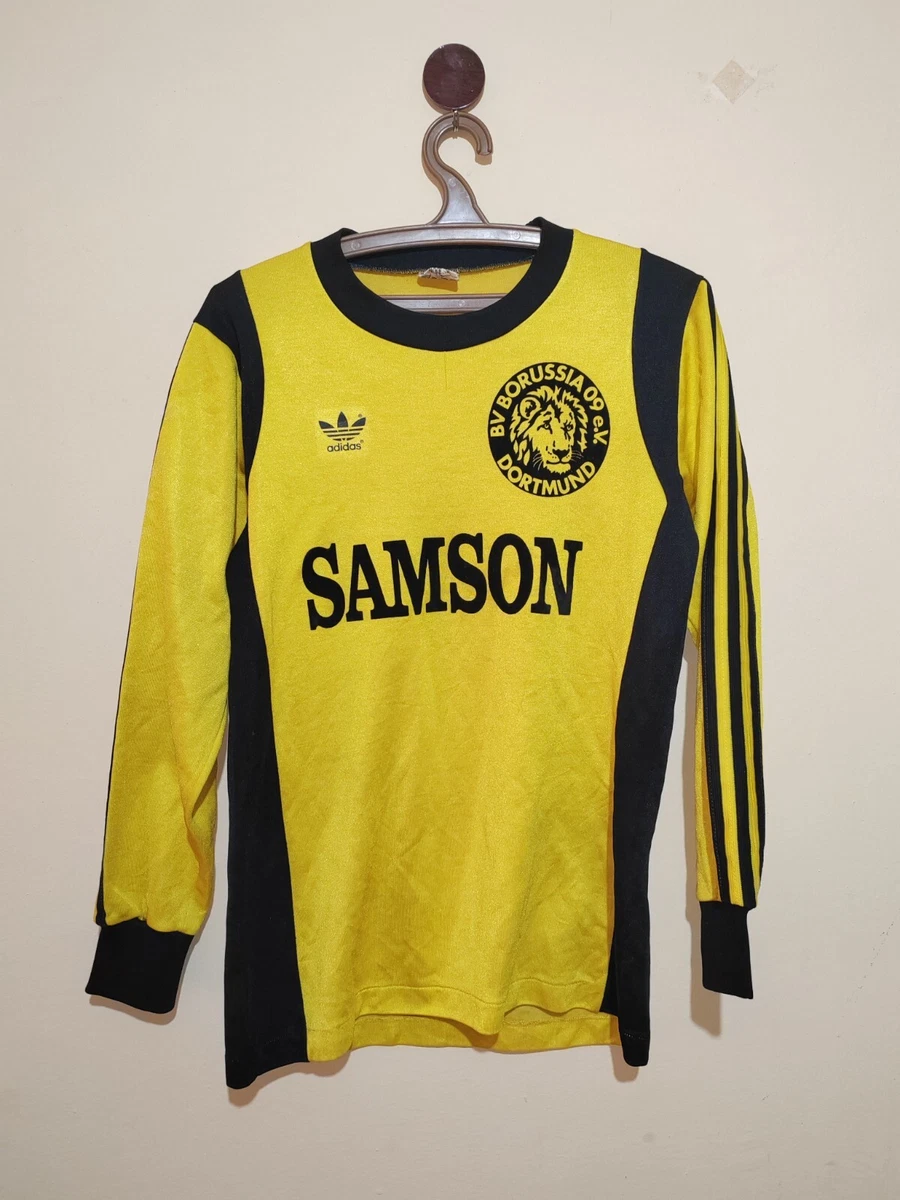 BORUSSIA 1976-1978 HOME FOOTBALL SHIRT ADIDAS SAMSON LONG SLEEVE SIZE S | eBay