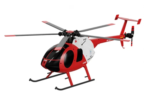 RC HELICOPTER 5 Blade HUGHES MD500 W/ Gyro Stabilization 6CH 2.4ghz-RTF-*RED*