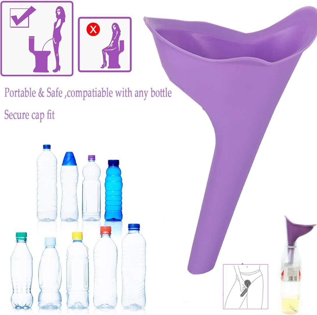 6PCS Portable Female Woman Ladies She Urinal Urine Wee Funnel Camping