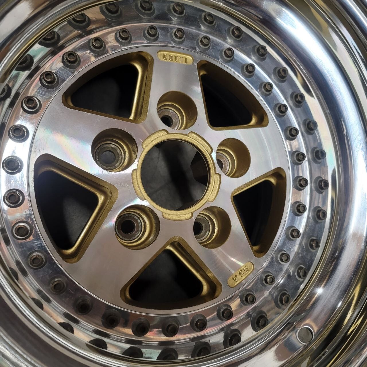 GOTTI Wheels / Rims 15 inch 5X130 2PC Gold Polished 15X11 ( price per