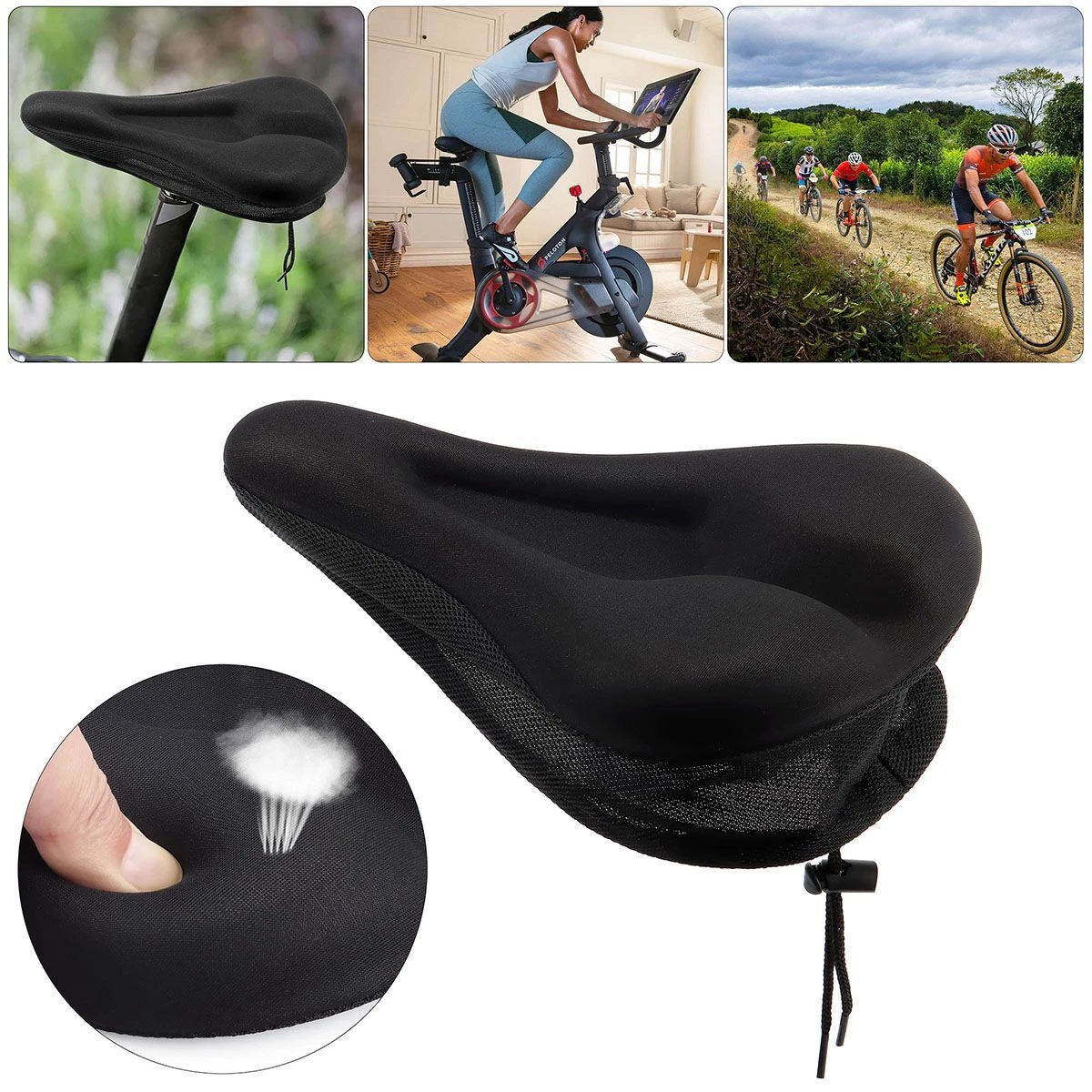 Extra Wide Seat for Peloton Bike & Bike+