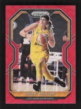 Kristi Toliver 2021 Panini Prizm WNBA Prizms Ruby Wave Los Angeles Sparks #56