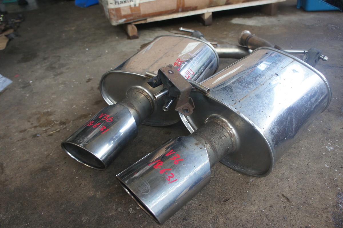 No.2263 アモラスJT TYPE-S 3.5号 5本 JDM Kakimoto twin exhaust muffler for Nissan skyline 250gt