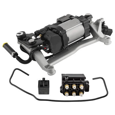 Compressore Assetto Aria + Supporto + Valvola for VW Touareg 7P5, 7P6 2011-2018
