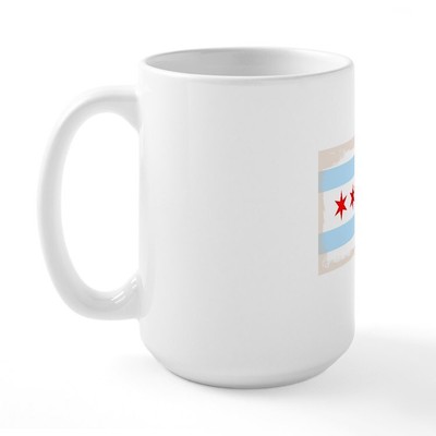 CafePress Chicago City Flag Large Mug (1806420520)