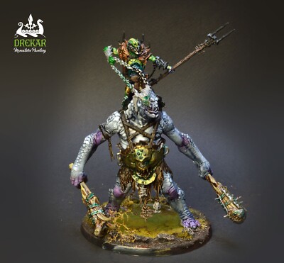 BREAKA-BOSS ON MIREBRUTE TROGGOTH * COMMISSION * painting