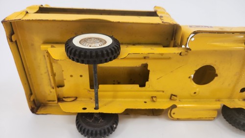 Vintage 1962 Buddy L Yellow Pressed Steel Coca Cola Delivery Truck - Picture 13 of 14