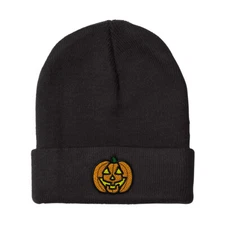 Beanies for Men Pumpkin Embroidery Halloween Winter Hats Women Acrylic Skull Cap
