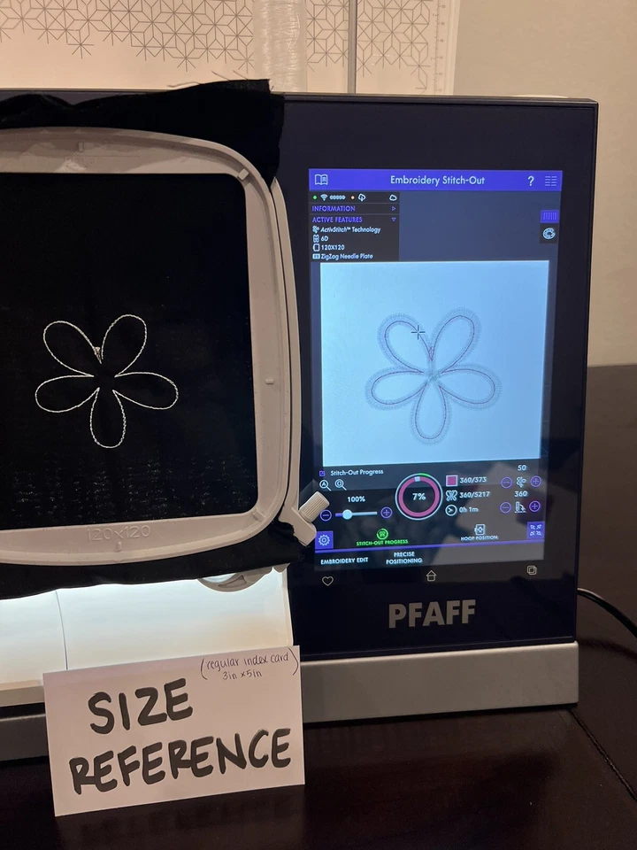 Máquina automática de bordar y coser profesional rápida 2 en 1 Pfaff Creative Icon1 Foto 3 de 4