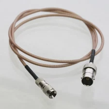 1FT Cable DIN 1.0/2.3 Plug convert BNC in-line Jack Time code Sync genlock DSLR