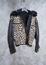 Gianni Versace 1992 Miss S M Bondage Pony Hair Black Leather Jacket S M 42 Rare