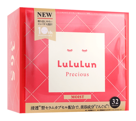 Lululun Moist x 3 & Balance x 1（ 32枚/1個） LULULUN JAPAN Precious Deep Moist Hydration Aging Care