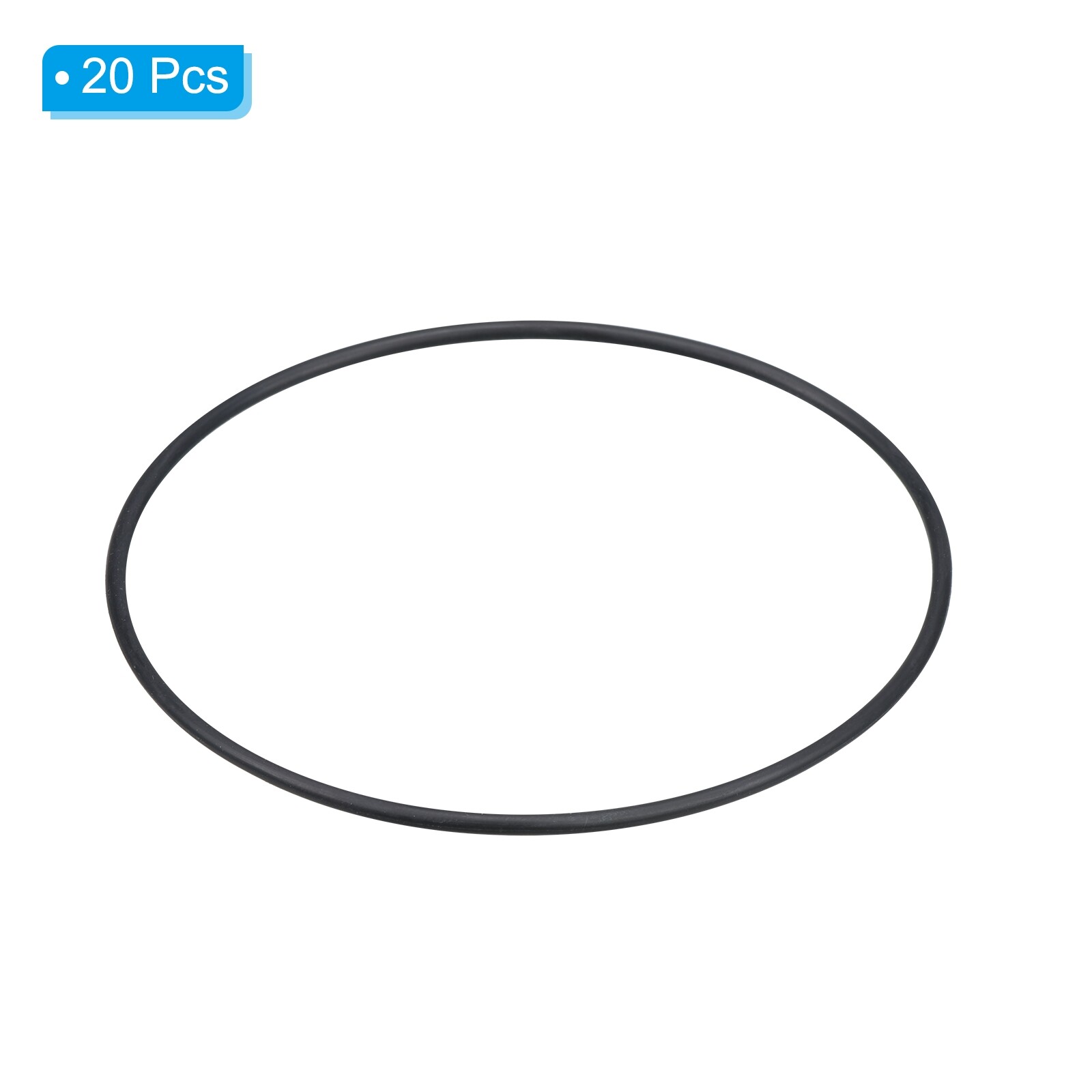 20pcs 90x85x2.65mm Nitrile Rubber ORings Metric Sealing Gaskets, Black