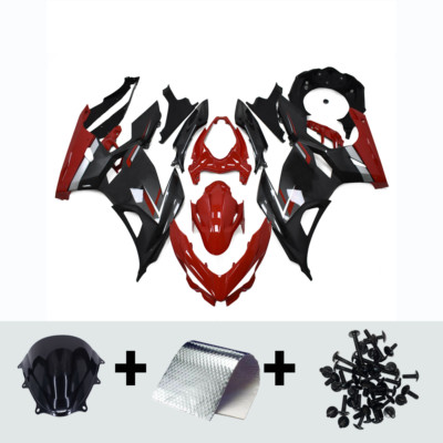 Fairing for Kawasaki Ninja400 2018 2019 2020 2021 2022 2023 Black Red Bodywork