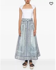 Zimmermann Matchmaker Bandana Skirt Size 0 BNWT