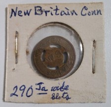 New Britain Connecticut Token Vintage Mid Century Lucky Coin Rare Wagner Ja