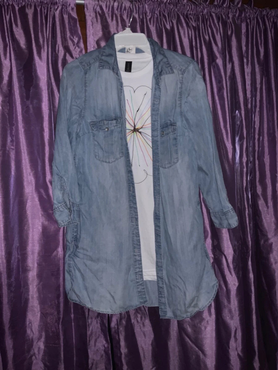 & denim h and m denim shirt size 10 but fits tight