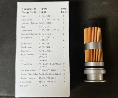 DURR Filtre d'admission Dürr Duerr REF 0832-982-00 Dentaire Dentiste Neuf