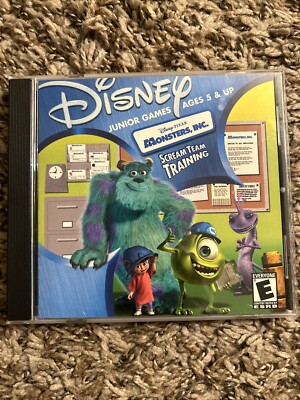 Disney Pixar Monsters Inc Scream Team Training [CD-ROM] Windows 98.