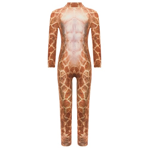 Unisex Kids Unitard Vivid Jumpsuit Animal Cosplay Bodysuit Long Sleeve Rompers - Picture 46 of 73