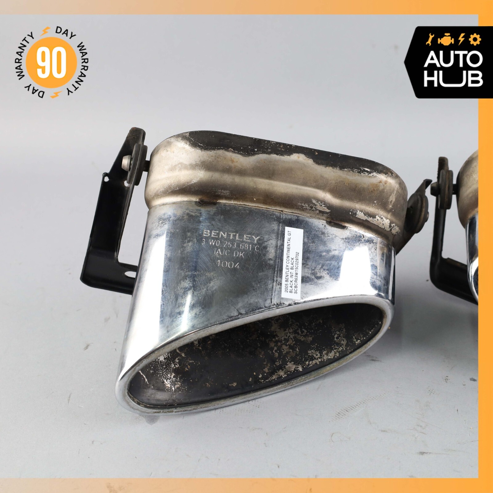 Bentley Continental GT GTC Exhaust Muffler Tips Left and Right Set OEM