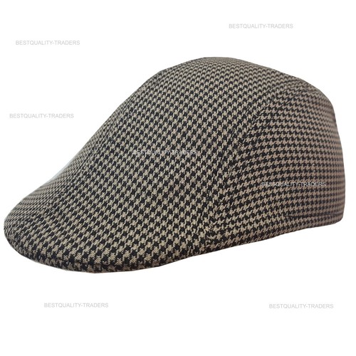 Boys Child Girls Flat Cap Tweed Check Herringbone Newsboy Peaky One Size Hat - Picture 4 of 21