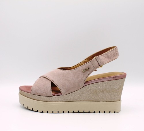 Igi \u0026 Co sandali da donna con zeppa alta in camoscio pantofole Taupe5180722