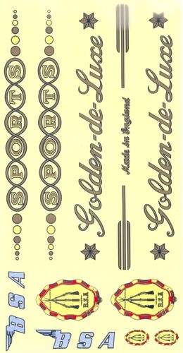 Sticker Bike Decal Vintage Cycling BSA Bicycle Classic Sport GoodsPart ENGLAND - Picture 2 of 10