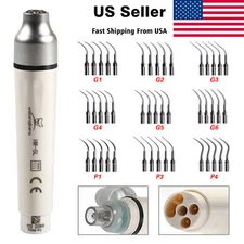 Dental Ultrasonic Scaler LED Handpiece fit EMS Cavitron/ 5pcs Scaling Tips KY