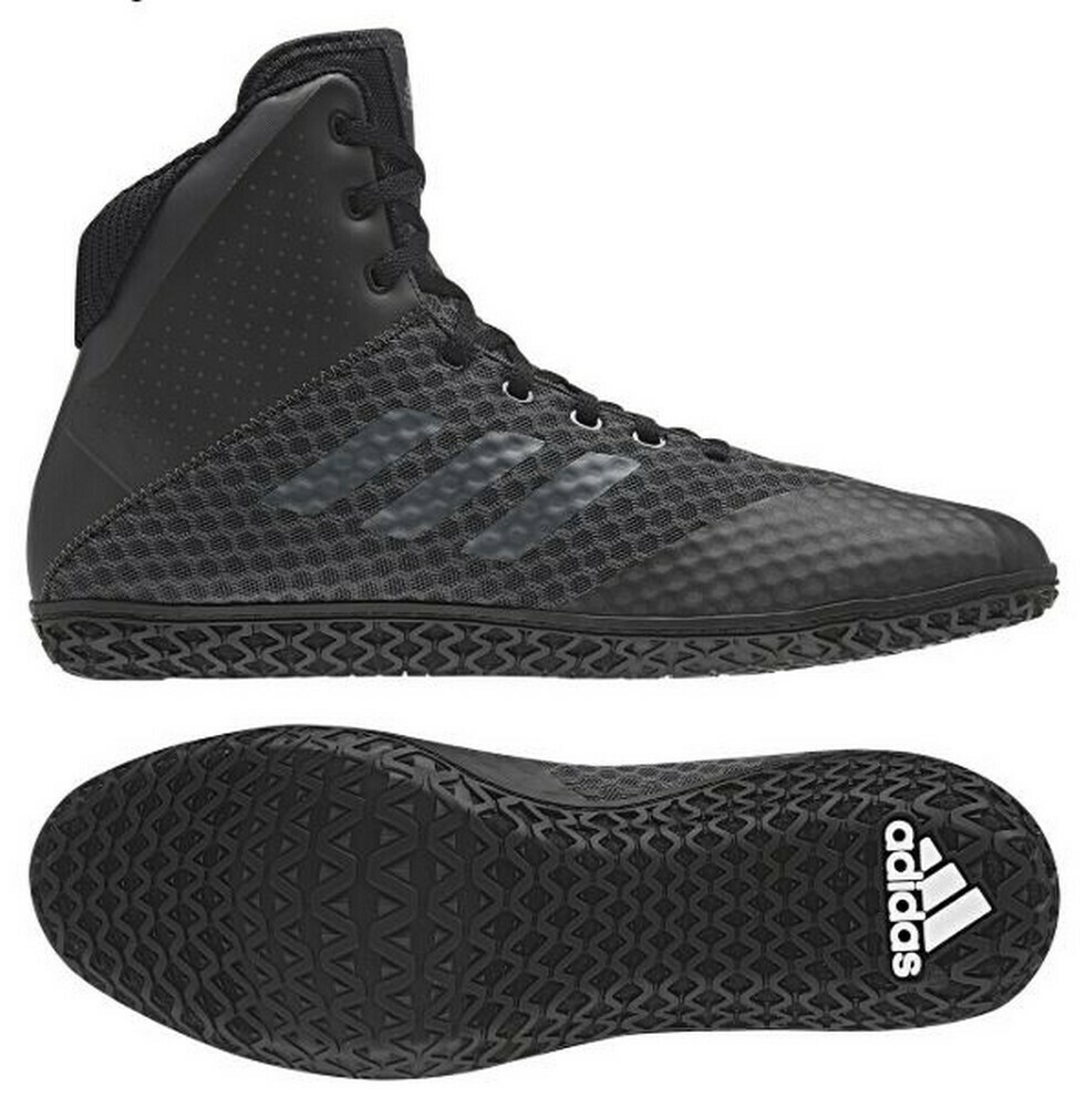 Adidas Mat Wizard Youth Carbon Black Wrestling Shoes CLOSEOUT  SALE!
