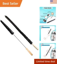 Long Flexible Dryer Vent Cleaning Kit - 2 Brushes for Efficient Home Care