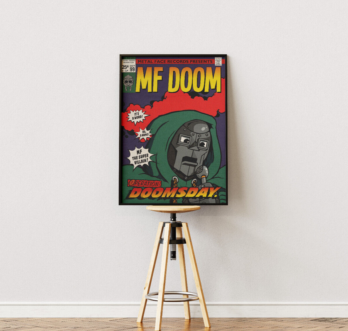 MF DOOM Operation Doomsday Poster | Rap Music Comic Book