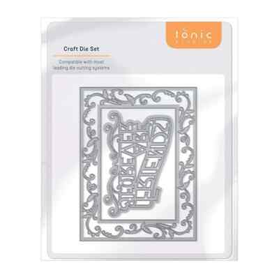 #4438   e - TONIC STUDIOS METAL CUTTING DIE - FRIENDS ARE FOREVER FRAME