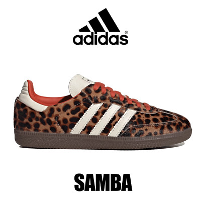 Adidas Samba OG Leopard Pony Preloved Red Sneaker JI2734