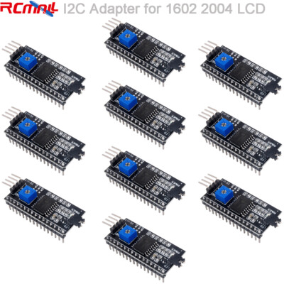 10pcs IIC I2C Serial Adapter Board for 5V 16x2 1602 20x4 2004 LCD Display Module