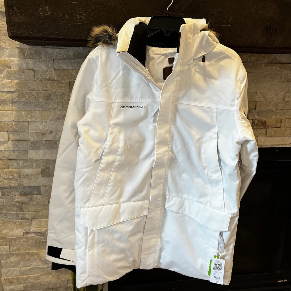 Obermeyer Men’s Ridgeline Jacket CHOOSE SIZE White Snow Ski $399 - Image 2 of 4