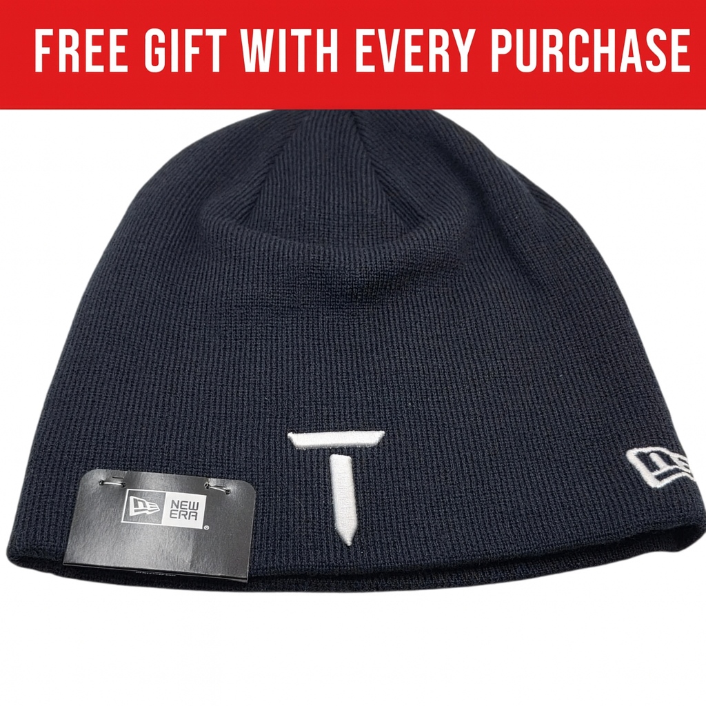 New Era European Tour Golf Winter Skull Beanie Hat Black Unisex