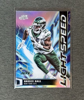 Topps 2025 Topps Chrome Light Speed Breece Hall #LS-18 New York Jets NFL