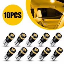 AUXITO T10 LED Door License Plate Side Marker Light Bulbs W5W 194 Amber EXXI