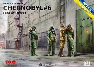 ICM 35906 1/35 Chernobyl #6 Feat of Divers (4 Figures)